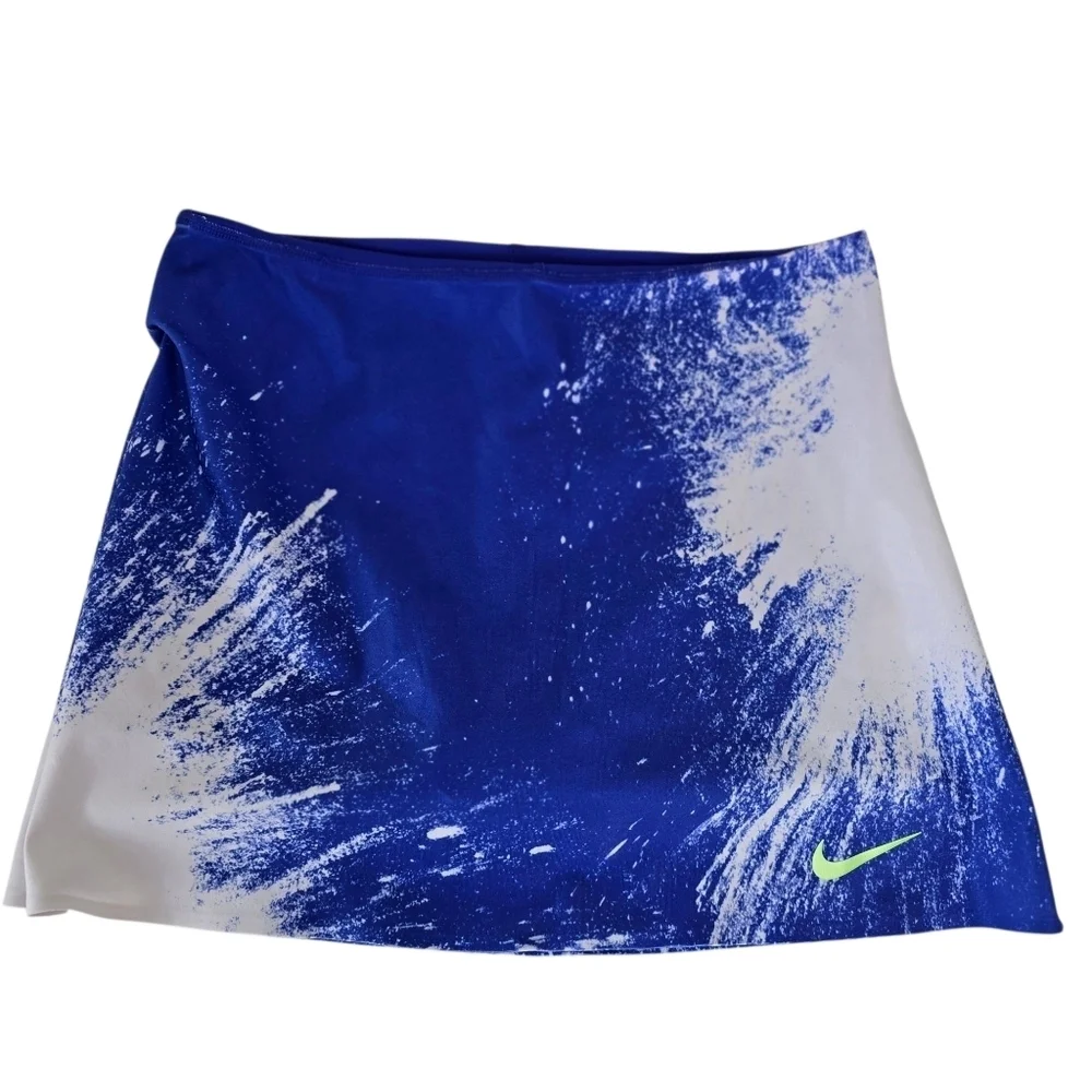 Nike Power Court Spin Skorts Purple/White Splash Print Size S Tennis Pickleball